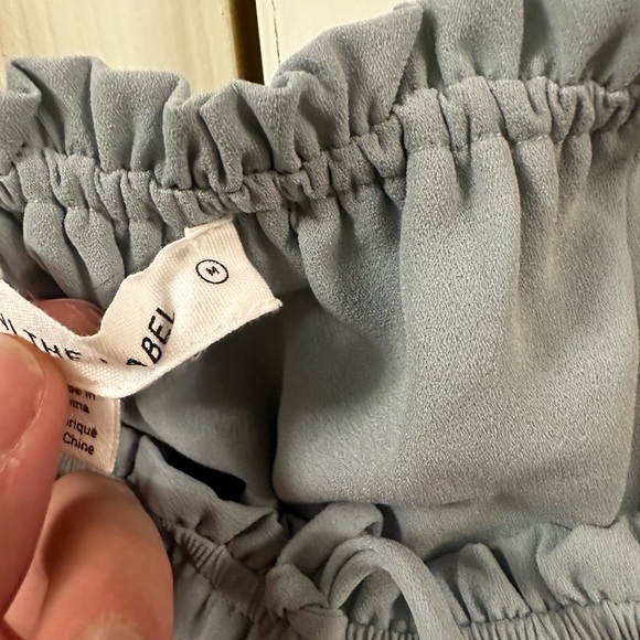 Light Blue Off the Shoulder Blouse - Picture 4 of 9